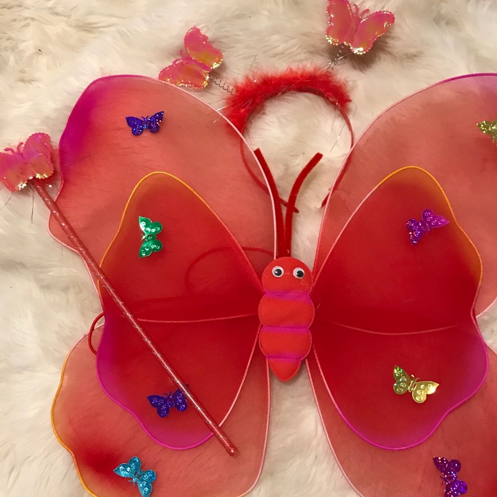 *New*Fairy wings Set (includes wand and headband)